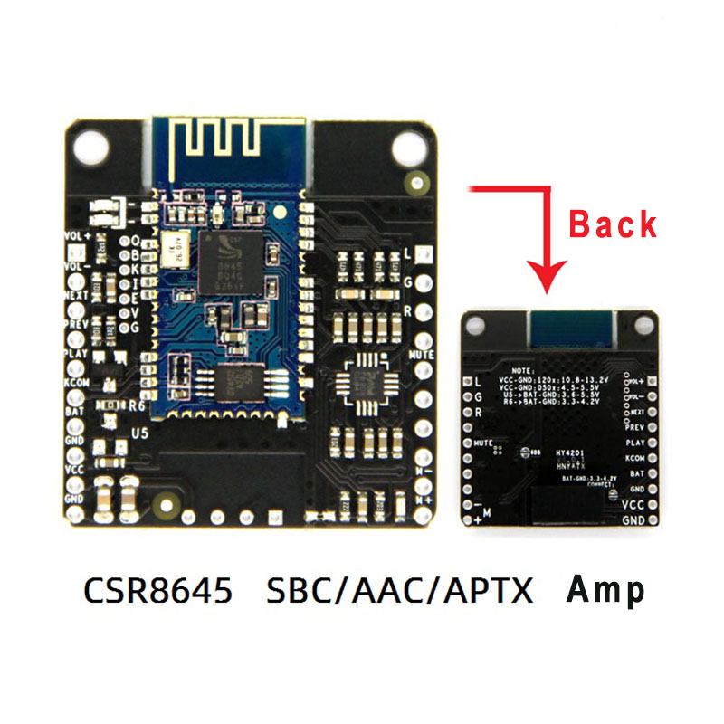 Audio X Music - DC 12V/5V CSR8645 APT-X Lossless Music