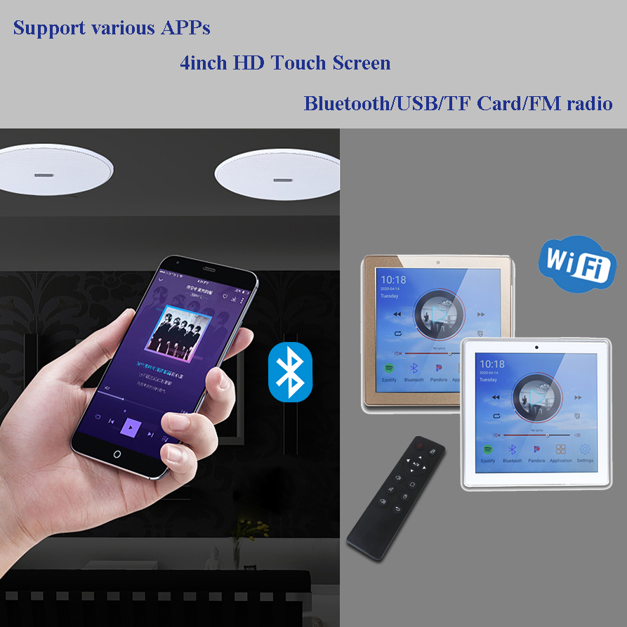 Audio Music Free Online - Android WiFi Bluetooth In Wall Amplifier