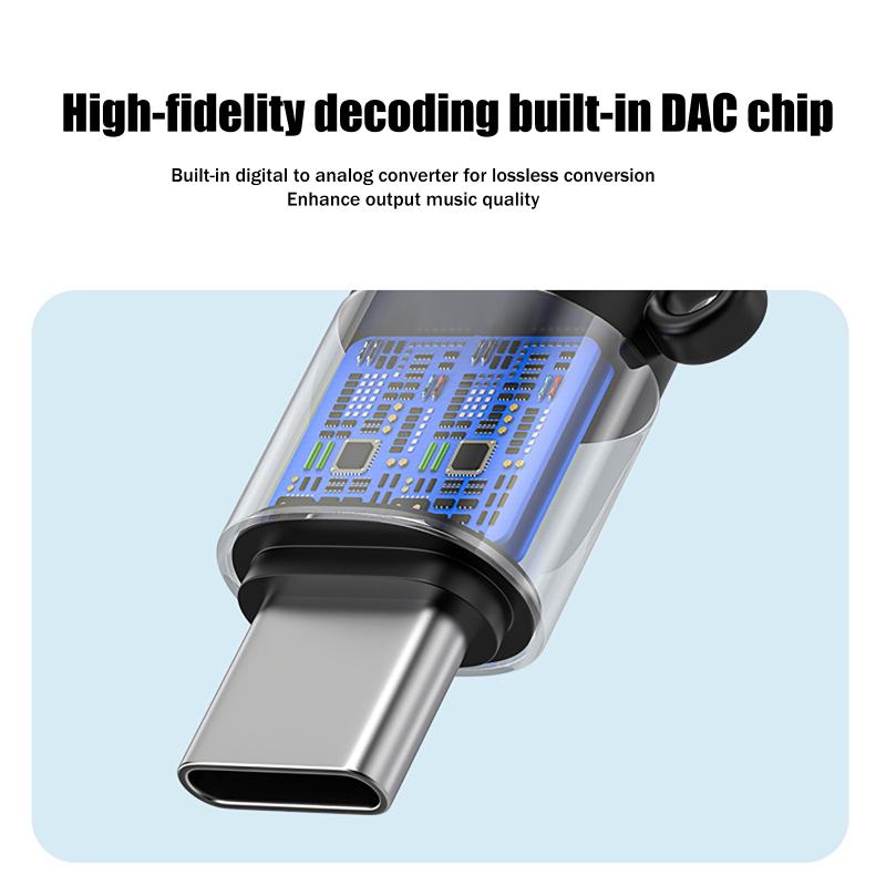 Type C to 3.5mm Jack DAC Decod - Audio Music Free Online 评论和价格