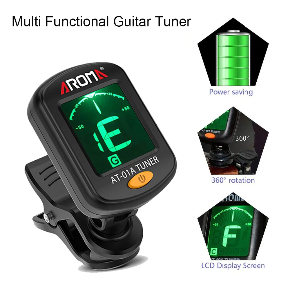 Guitar Tuner Foldable Rotatabl - Guitar Tuner Clip 评论和价格