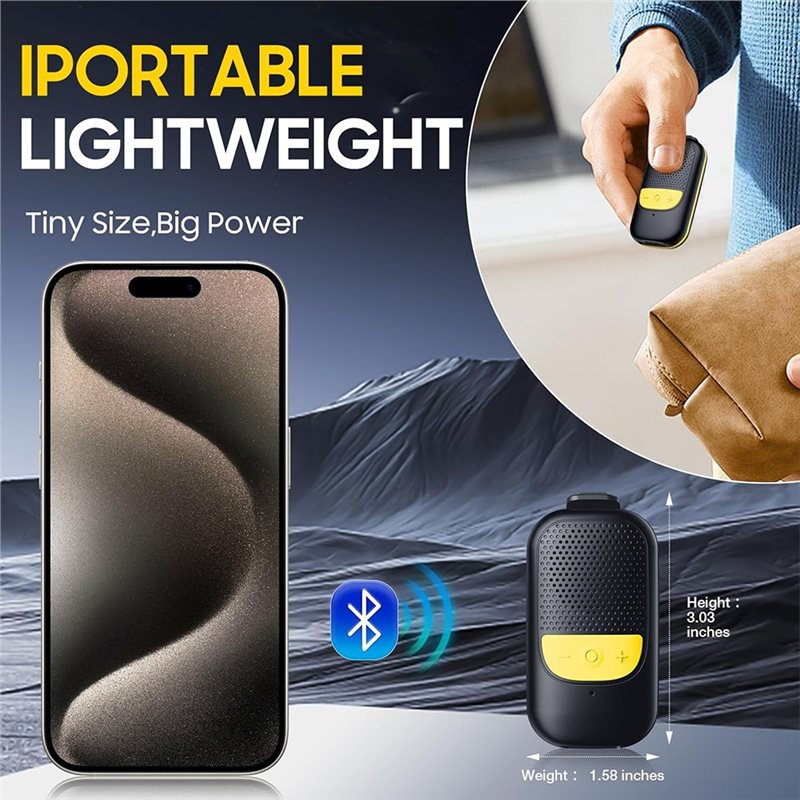 B68C Clip-On Portable Bluetoot - Audio Music Free Online 评论和价格