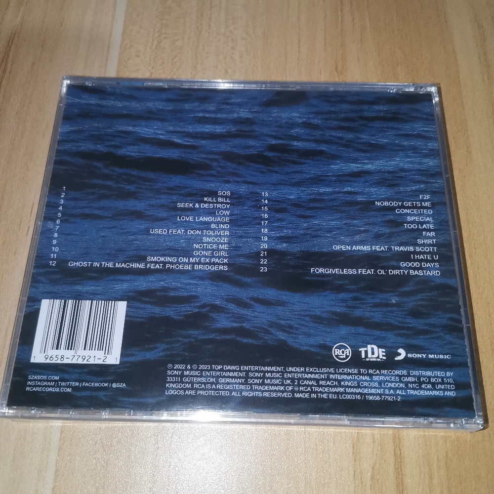 SZA SOS CD R&B Pop Soul Music  - Music Song Audio 评论和价格