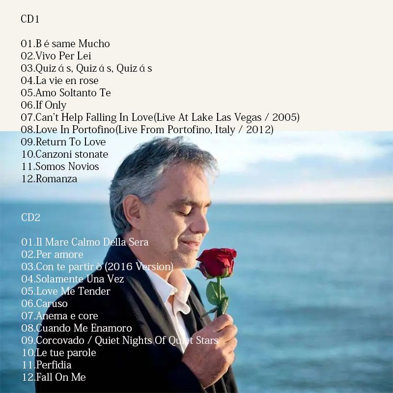 Andrea Bocelli My Love Songs C - Music Song Audio 评论和价格
