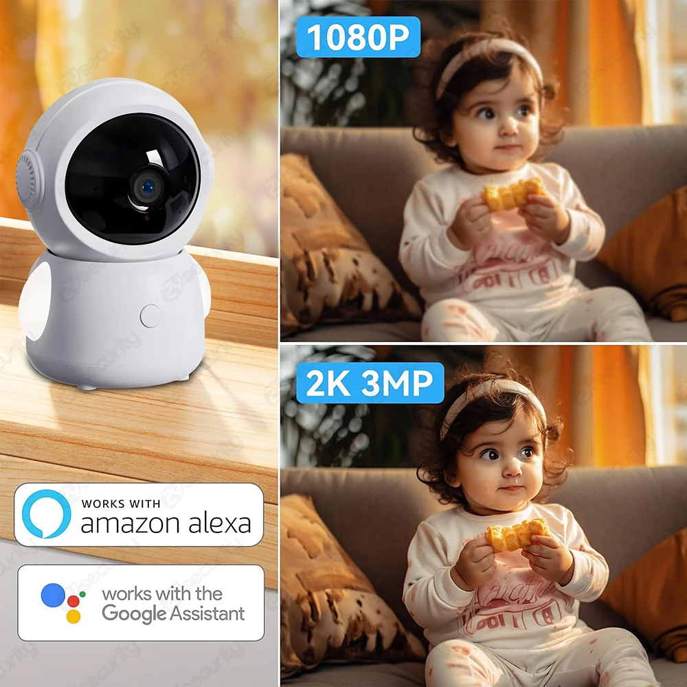 2K WiFi Baby Monitor with Scre - Audio Detect Music 评论和价格