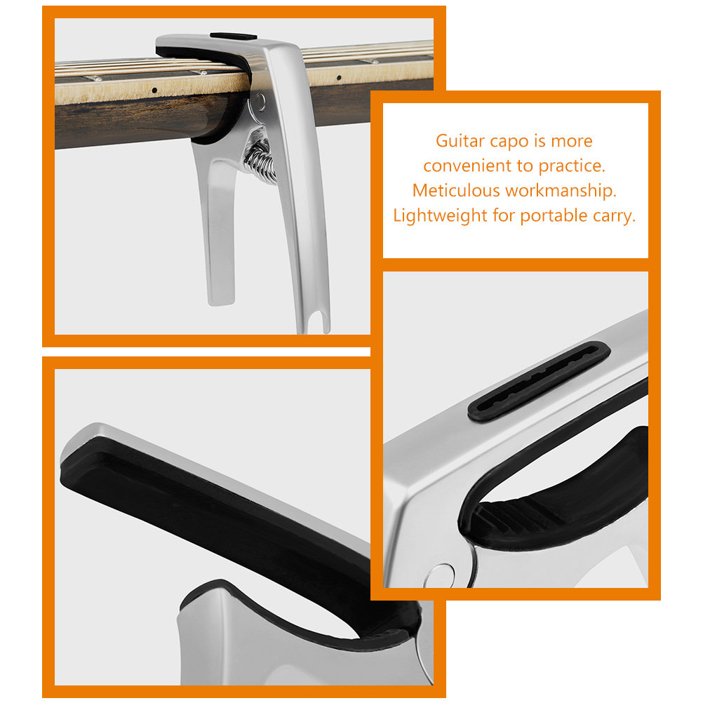 Guitar Capo Metal Sturdy Const - Guitar Tuner Clip 评论和价格