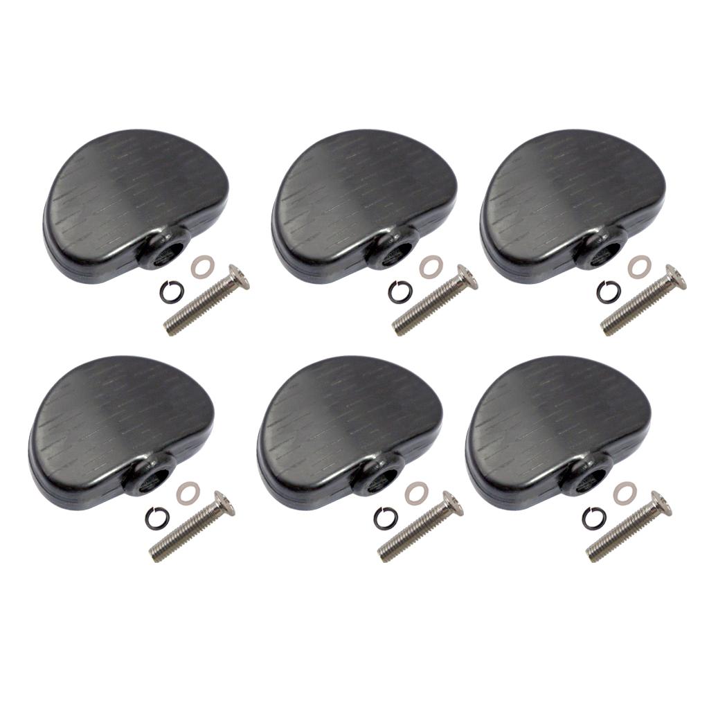6 Pcs Black Guitar Tuning Pegs - Guitar Tuner Clip 评论和价格