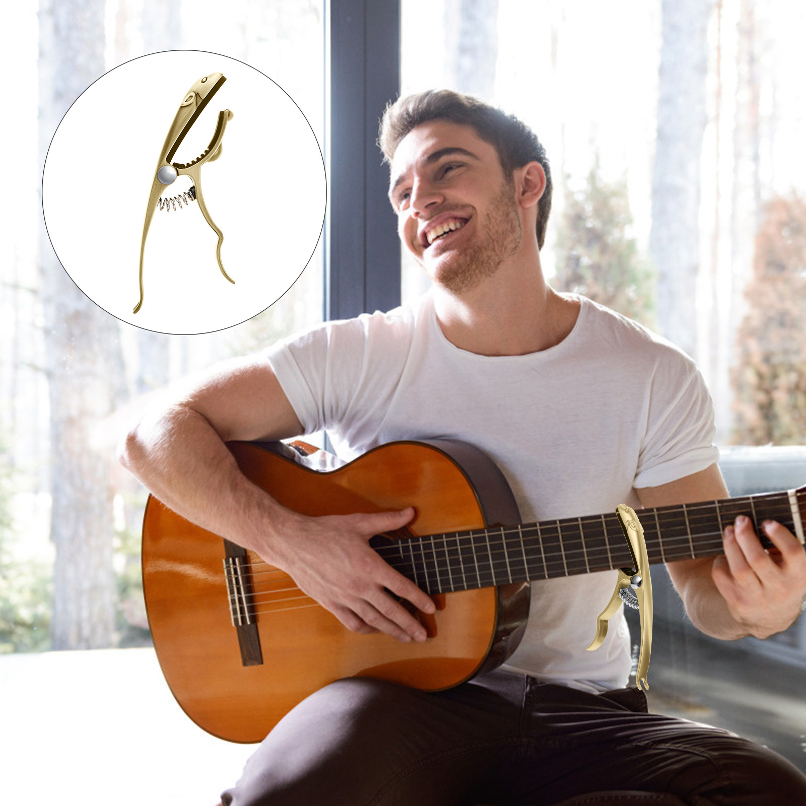 Guitar Capo Acoustic Electric  - Guitar Tuner Clip 评论和价格