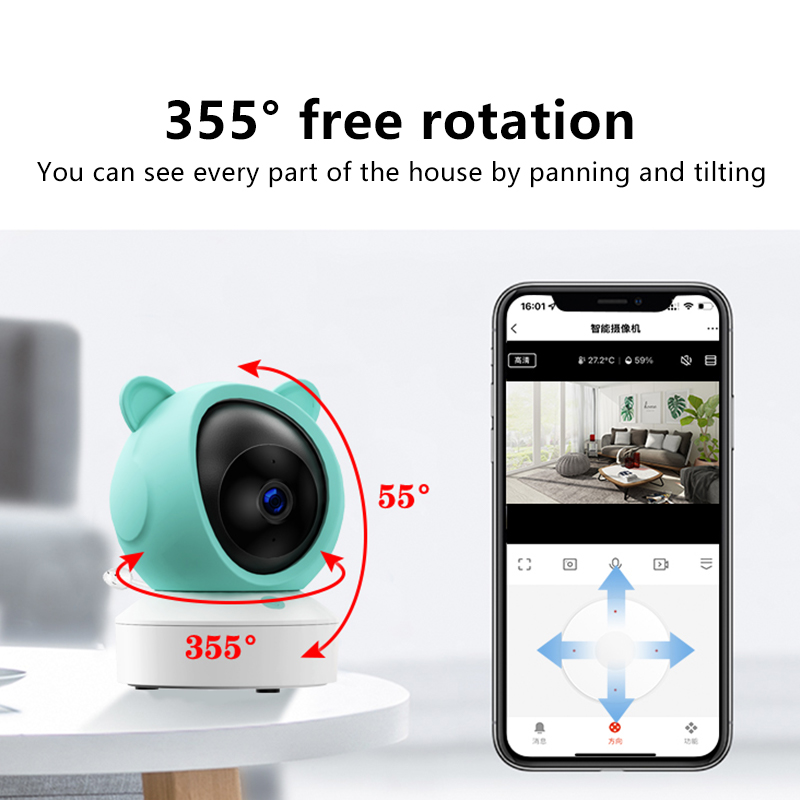 Danmini 1080P Baby Monitor Mob - Audio Detect Music 评论和价格