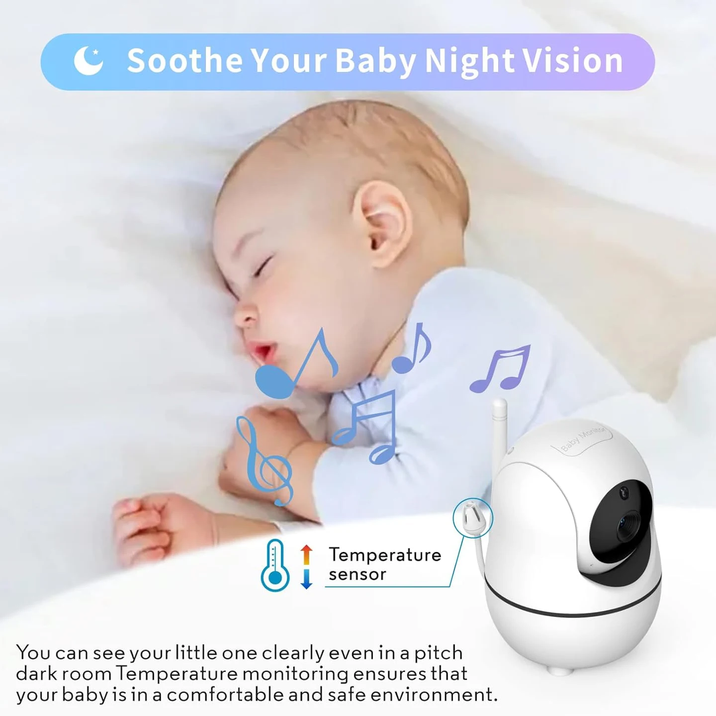 Video Baby Monitor with Digita - Audio Detect Music 评论和价格