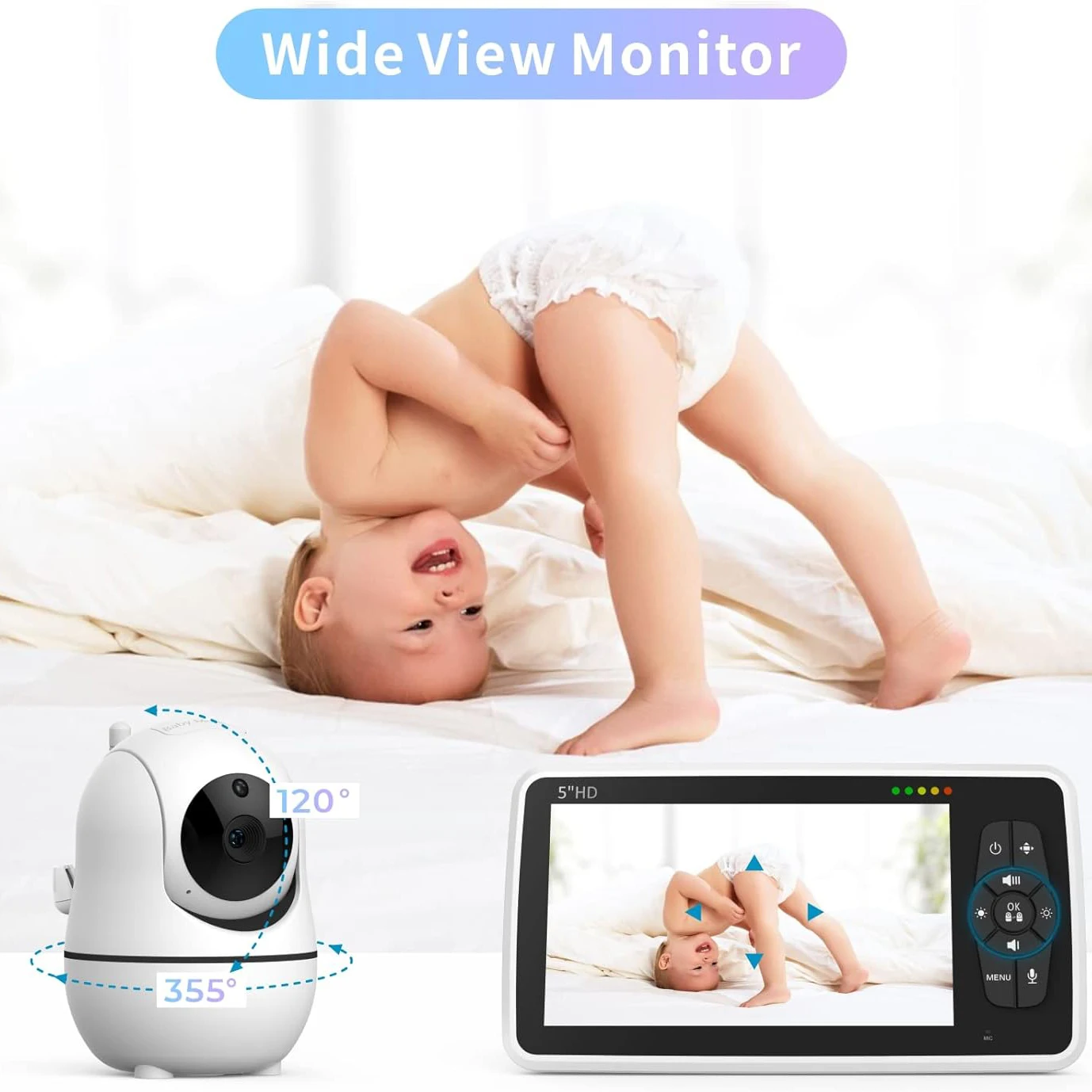 Video Baby Monitor with Digita - Audio Detect Music 评论和价格