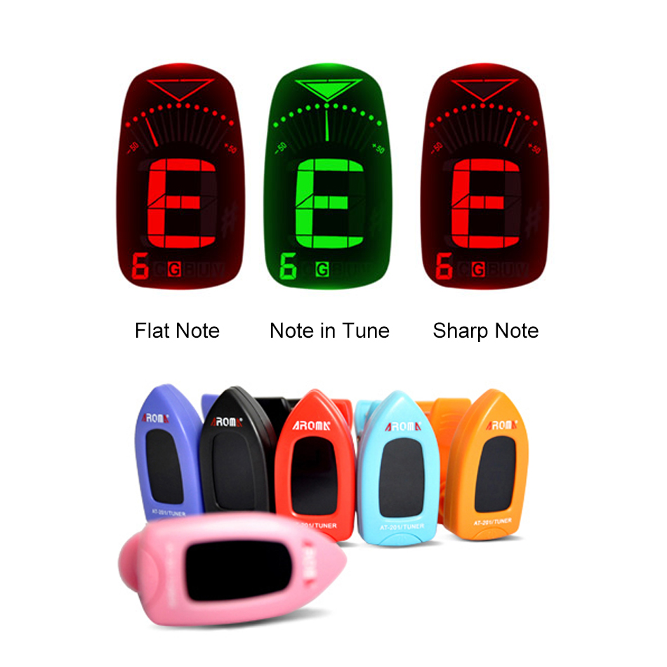 Aroma AT-201 Digital Guitar Tu - Guitar Tuner Clip 评论和价格