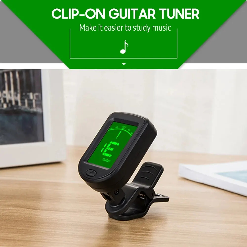 T-02 Guitar Tuner Clip-on Chro - Guitar Tuner Clip 评论和价格