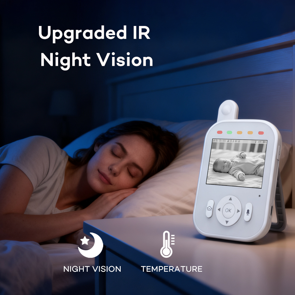Baby monitor Wireless indoor 2 - Audio Detect Music 评论和价格