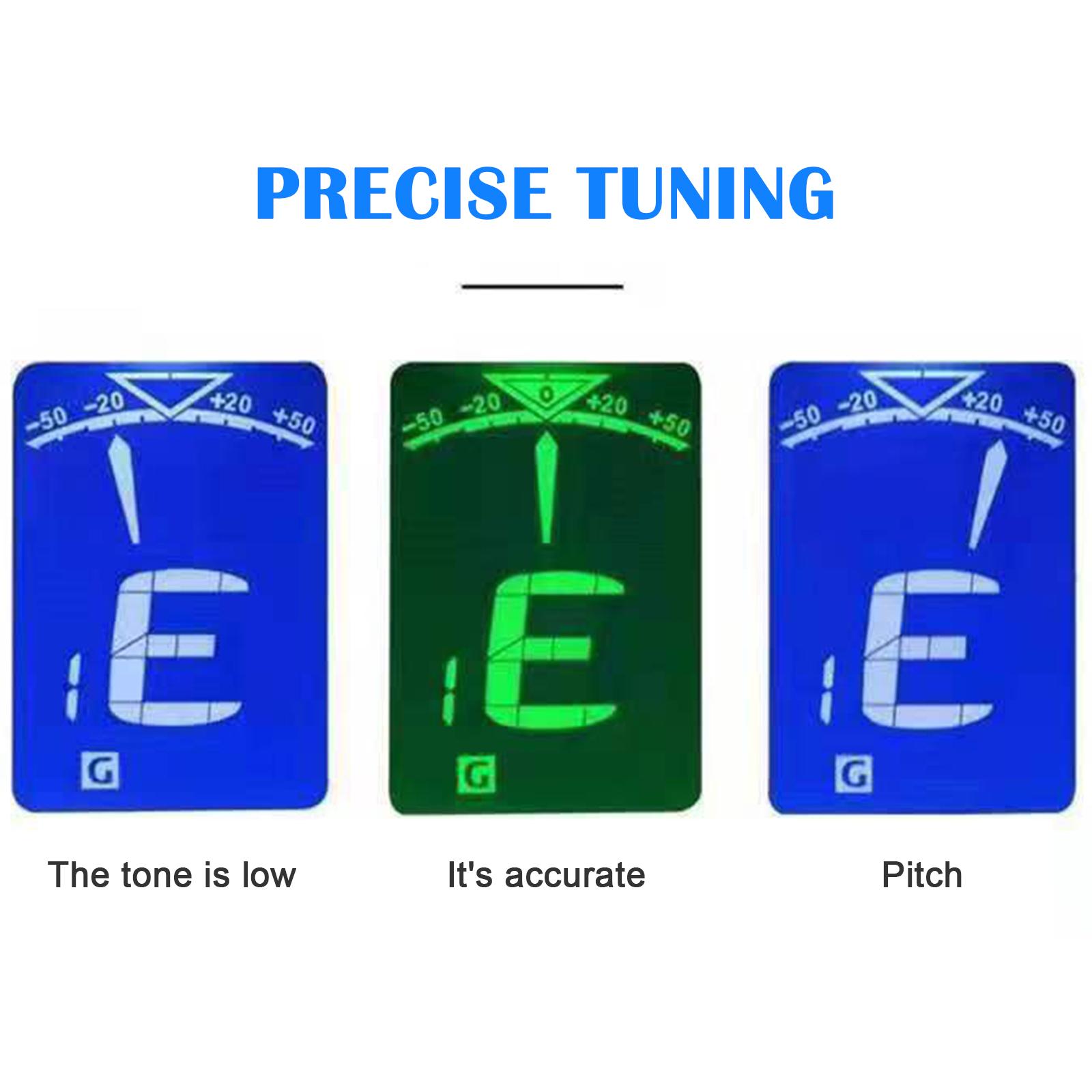 T-02 Guitar Tuner Chromatic Cl - Guitar Tuner Clip 评论和价格