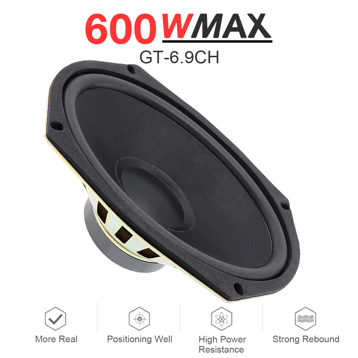 1 / 2 Piece 6x9 Inch 600W Univ - Audio X Music 评论和价格