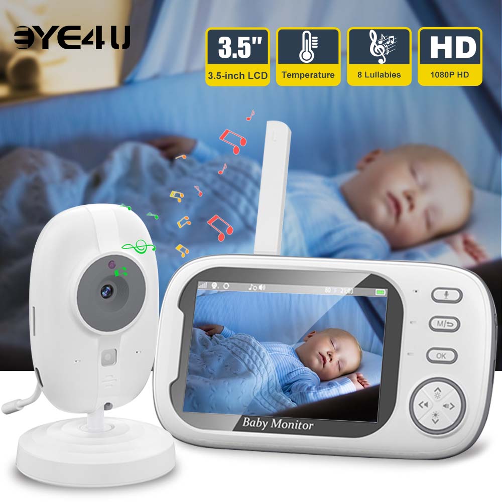 3.5'' Video Baby Monitor 2.4G  - Audio Detect Music 评论和价格