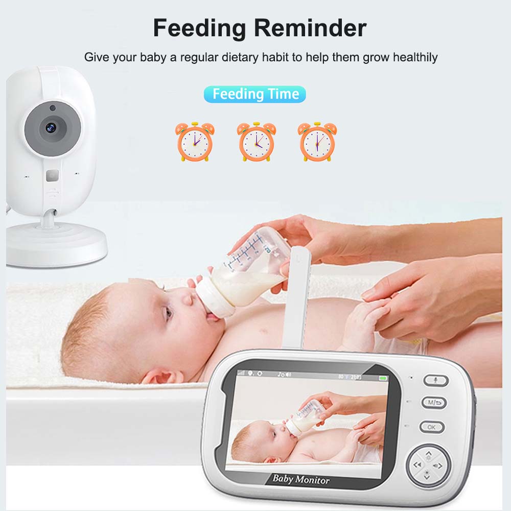 3.5'' Video Baby Monitor 2.4G  - Audio Detect Music 评论和价格