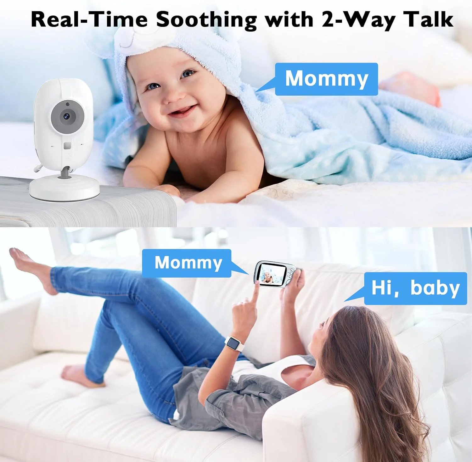Video Baby Monitor 2.4G Mother - Audio Detect Music 评论和价格