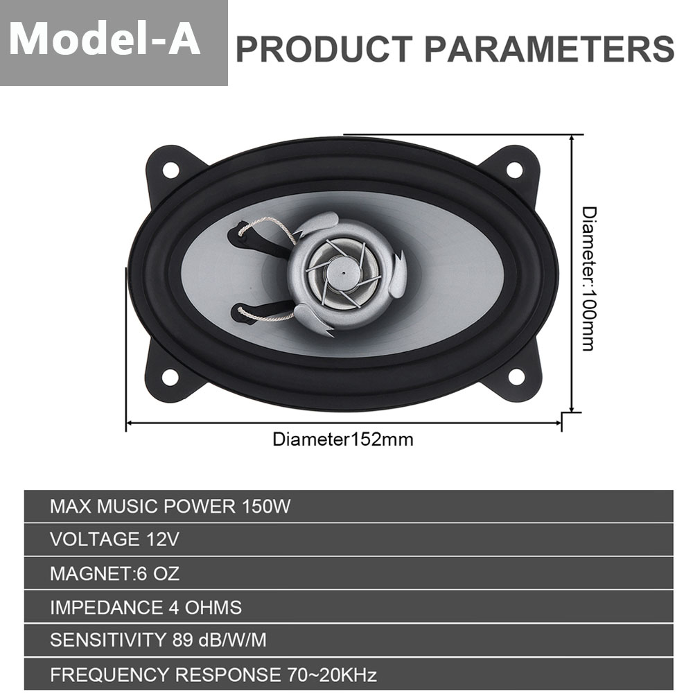2pcs 4 X 6 Inch 150W / 280W Ca - Audio X Music 评论和价格