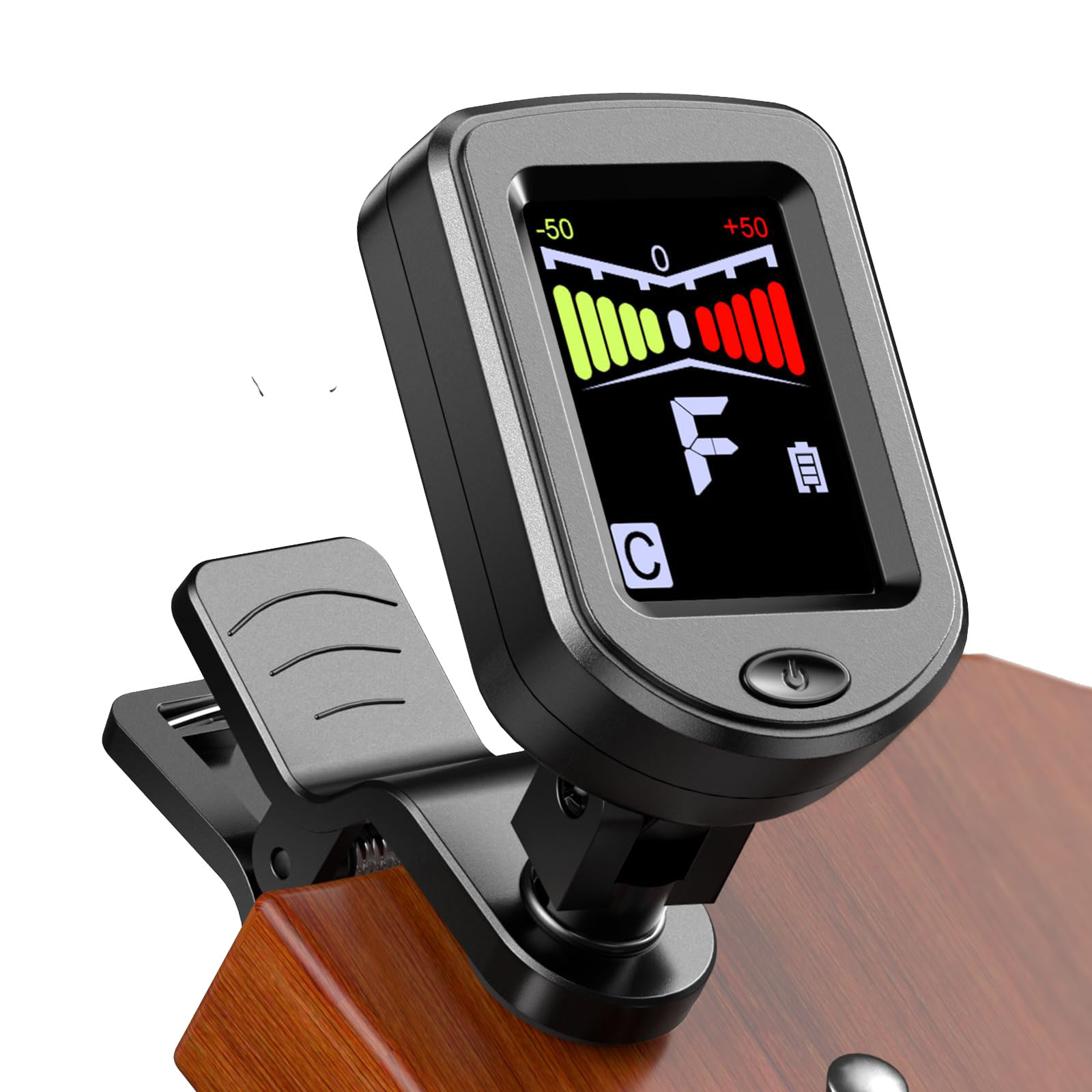 Clip-On Guitar Tuner with Regu - Guitar Tuner Clip 评论和价格